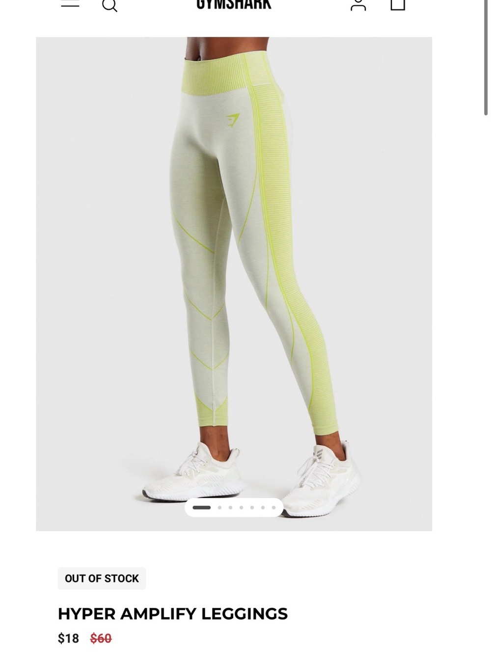 Gymshark Hyper Amplify Leggings - Light Green & Neon Yellow